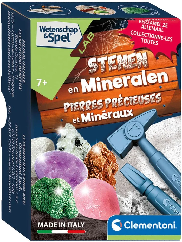 Clementoni Wetenschap en Spel – Op Zoek Naar Stenen en Mineralen