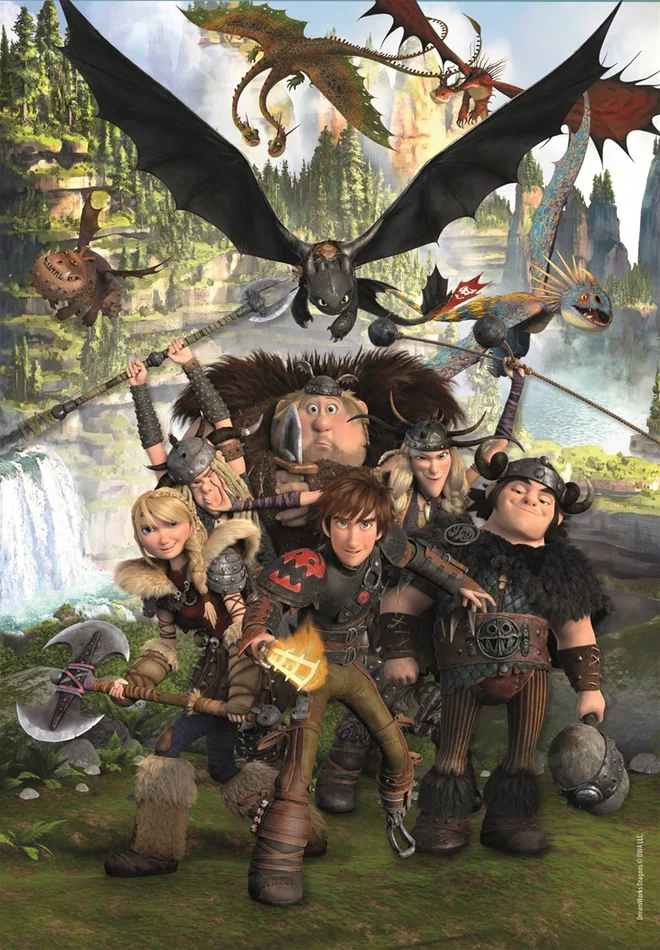 Clementoni XXL Teile – Dragons – 180 Teile