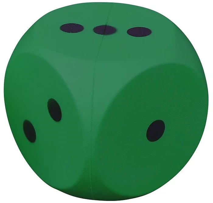 Coated Foam Dice – Green –