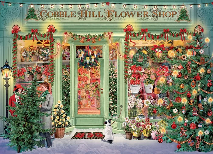 Cobble Hill Christmas Flower Shop – 1000 Teile