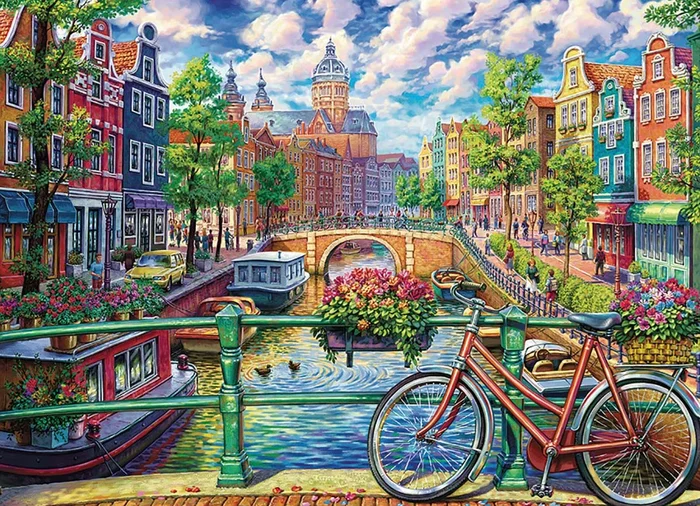 Cobble Hill Puzzle 1000 Teile – Amsterdam Kanal