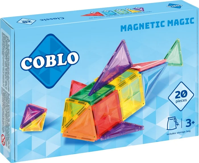 Coblo Spielzeug Magnetische Fliesen Classic 20 Stück
