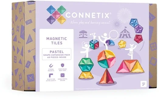 Connetix-Pastellform-Erweiterungspaket 48-teilig