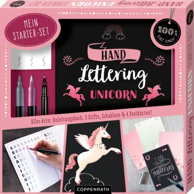 Coppenrath Handlettering Starter Set Unicorn