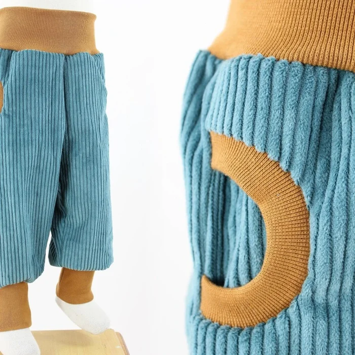 Cordhose für Kinder petrol