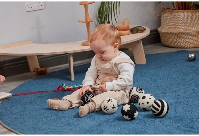 Cosy Baby Pattern Balls black/white 6Pk – 54566