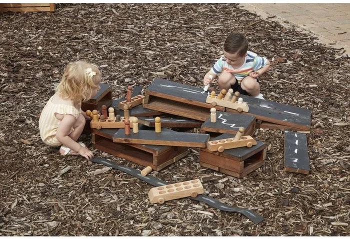 Cosy chalkboard hollow blocks (11Pk) – 53724