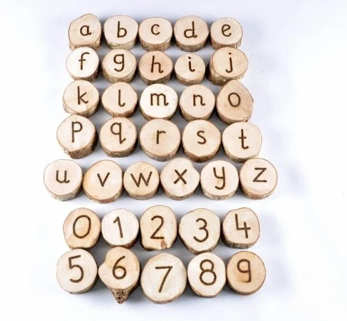 Cosy Handcrafted Wooden Letters And Numbers – 7328