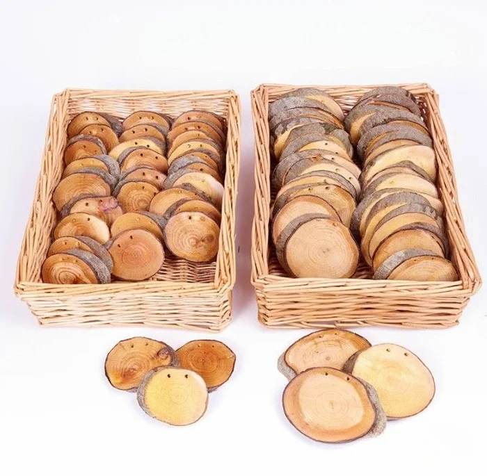 Cosy Large Wooden Discs (30pk) – 34386