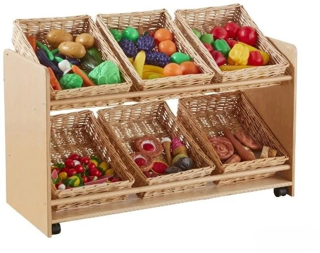 Cosy Rookie Range Open Mobile Basket Shelf ( With Baskets) – 46970