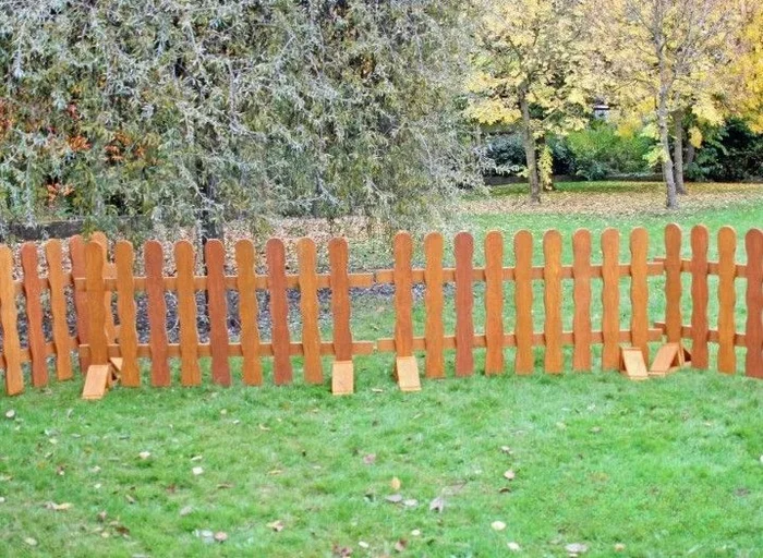 Cosy Rustic-Style Fencing (4pk) – 29460