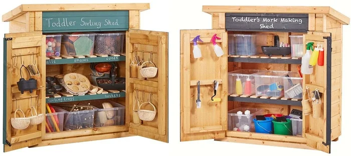 Cosy Toddler Maths & Mark Making Sheds ( 2pk ) – 48993