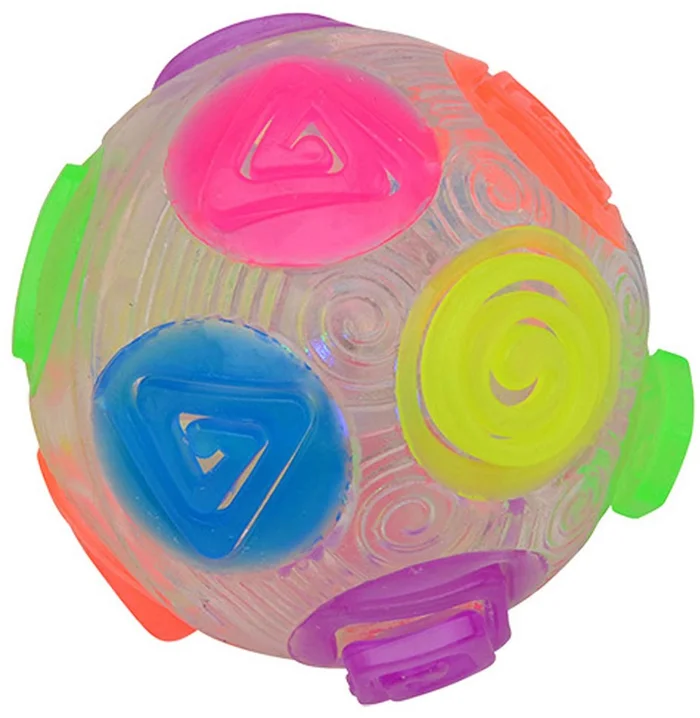 Crazy Flashing Regenboogstuiterbal met Licht