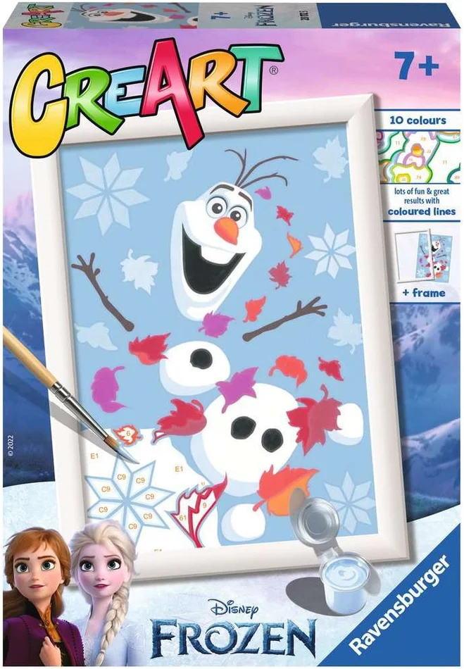 CreArt Schilderen op Nummer – Disney Frozen Cheerful Olaf