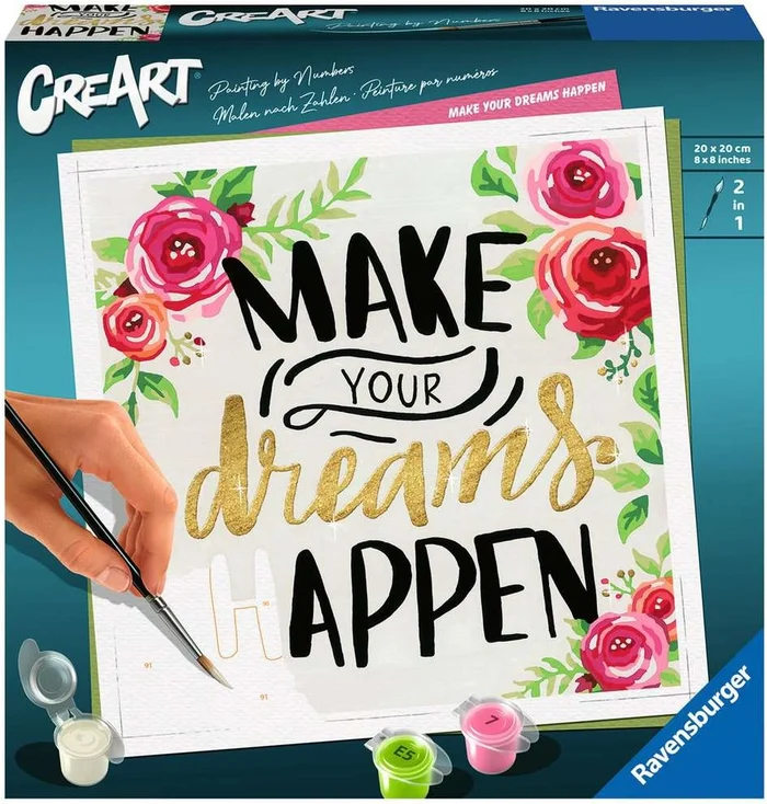 CreArt Schilderen op Nummer – Make Your Dreams Happen