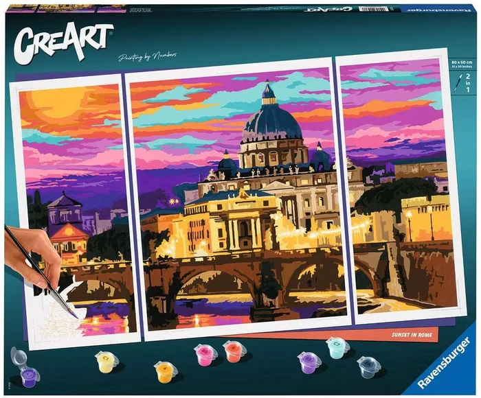 CreArt Schilderen op Nummer – Sunset in Rome