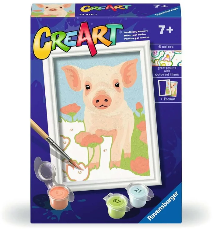 CreArt Schilderen op Nummer – Varken