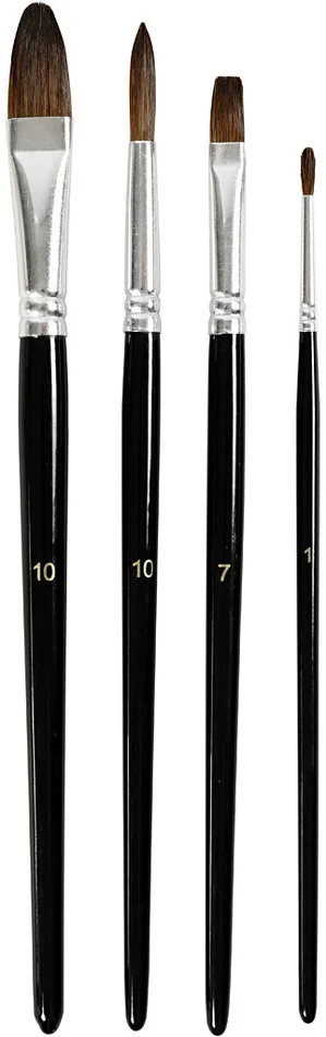 Creativ Company CC Aquarelverf Penselen Set 4 stuks