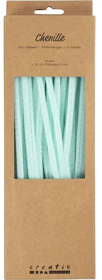 Creativ Company CC Chenilledraad Turquoise 6mm x 30 cm 50 stuk