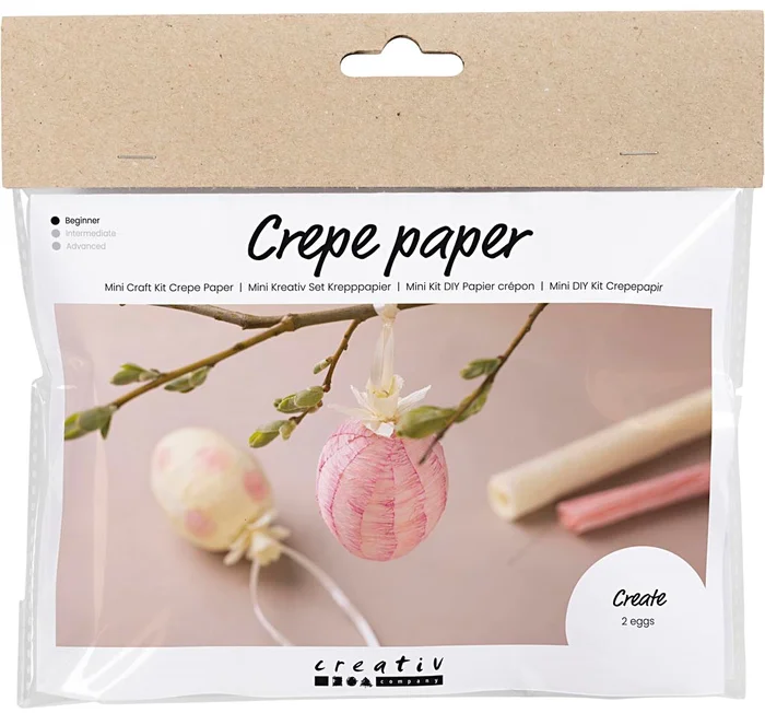 Creativ Company CC Mini Hobbyset Krepppapier 2 Eier