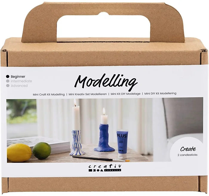 Creativ Company CC Mini Hobbyset Modellierung 2 Kerzenhalter