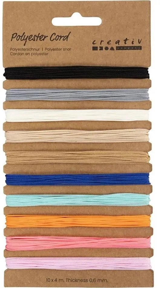 Creativ Company CC Polyester Koord 10 Kleuren 4m