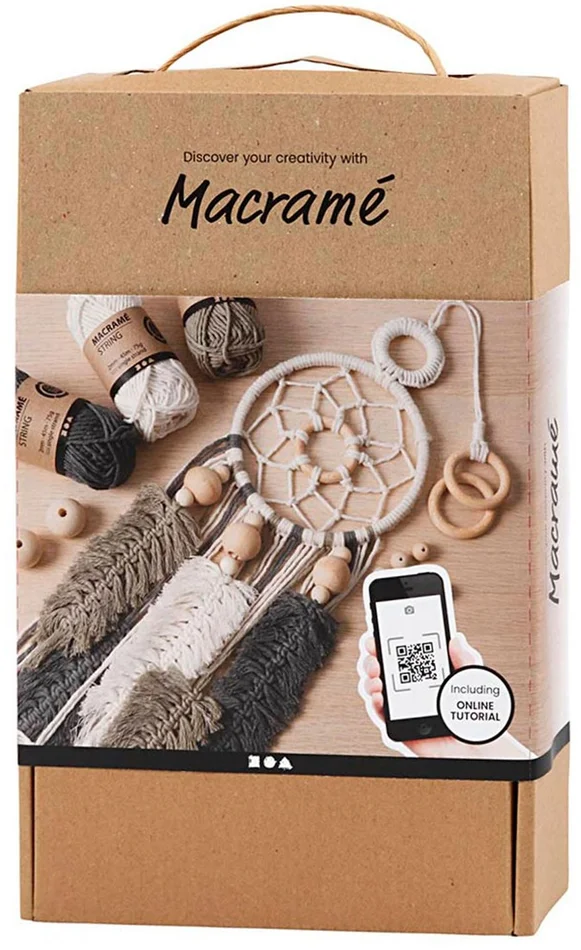 Creativ Company CC Starter-Set zum Lernen von Makramee-Knoten
