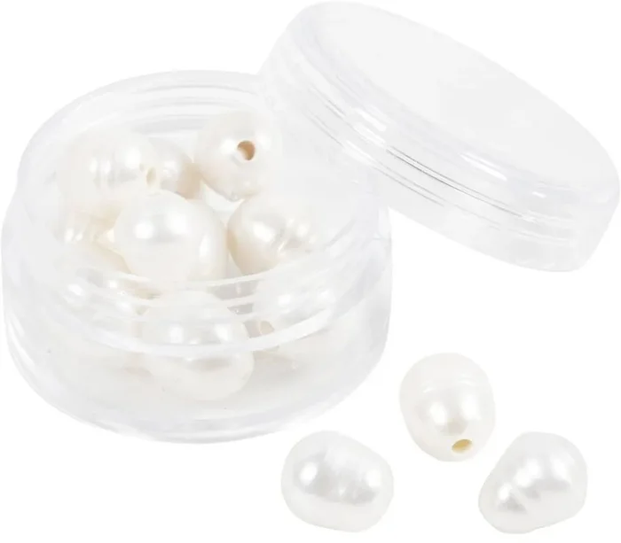 Creativ Company CC Zoetwaterparels In De Lengte Geperformeerd Parelmoer 13 Stuk