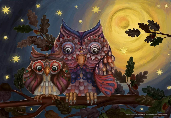 D-Toys 2 Eulen – 100 Teile