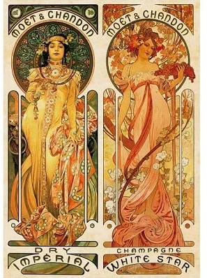 D-Toys Alphonse Mucha: Moet et Chandon, crémant impérial – 1000 Teile