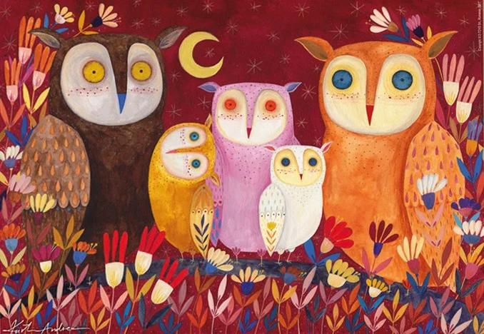 D-Toys Andrea Kürti: Eulen – 1000 Teile