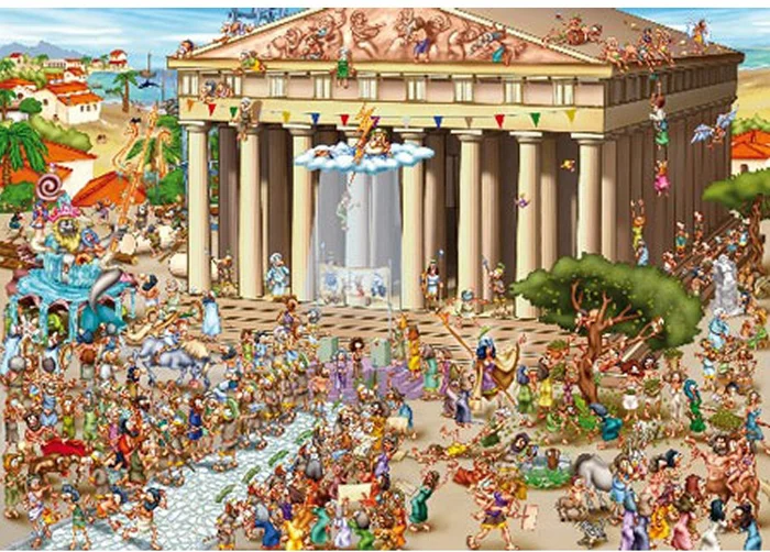D-Toys Cartoon Collection: Akropolis, Griechenland – 1000 Teile