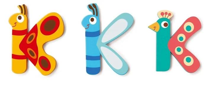 DAM Scratch Holzbuchstabe ‚K‘ selbstklebend 6 cm – 1 Stück