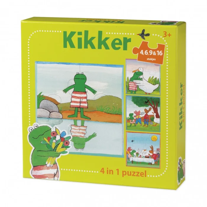 De wereld van Kikker Puzzel, 4in1