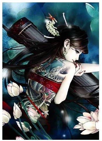 Diamantmalerei Frau Kanone DL4050/120