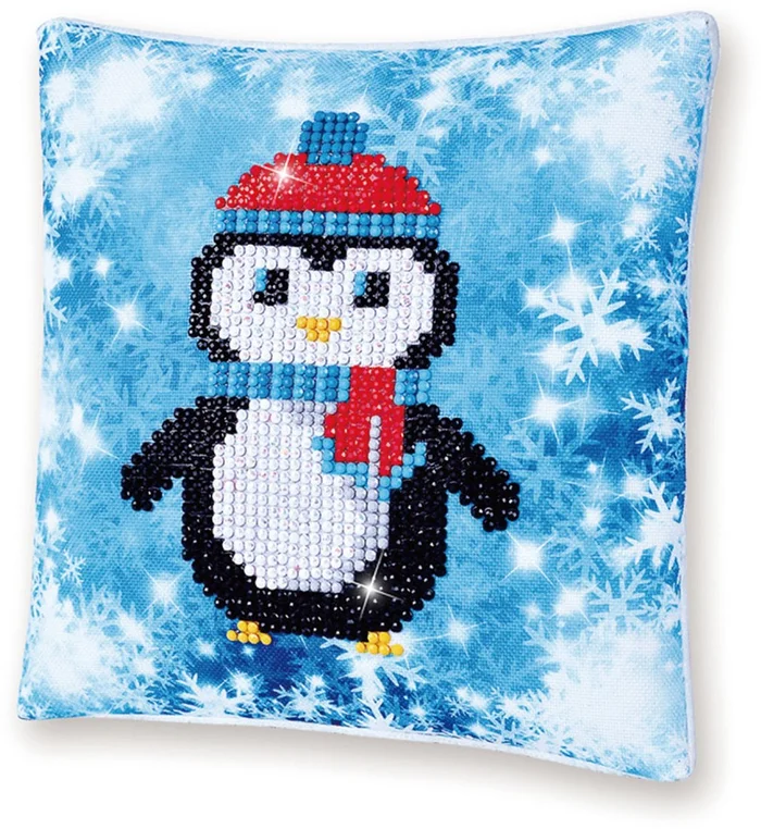 Diamond Dotz Diamond Dotz – Christmas Penguin Pillow
