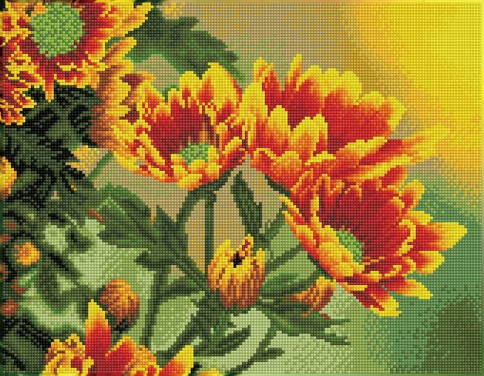 Diamond Dotz Diamond Dotz – Field Daisies – Pre-Framed Kit