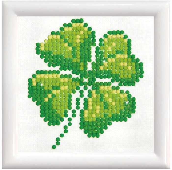 Diamond Dotz Diamond Dotz – Four Leaf Clover Dd Kit With Frame