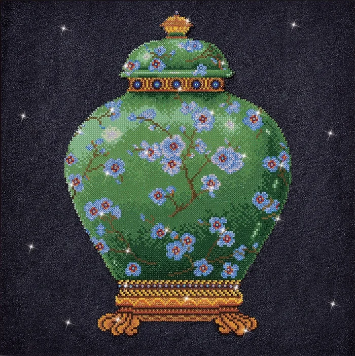 Diamond Dotz Diamond Dotz – Green Vase