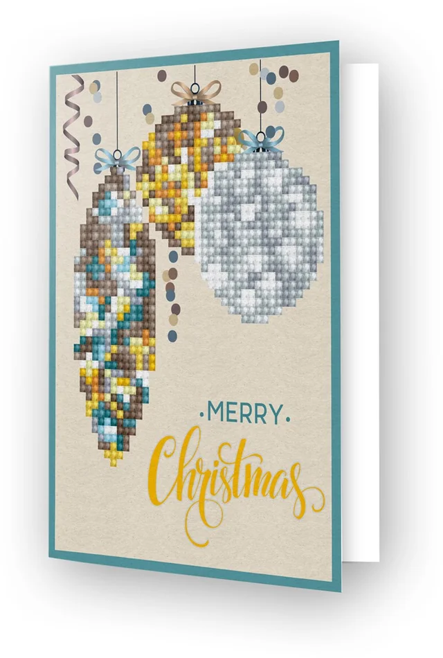 Diamond Dotz Diamond Dotz – Merry Christmas Baubles Antique