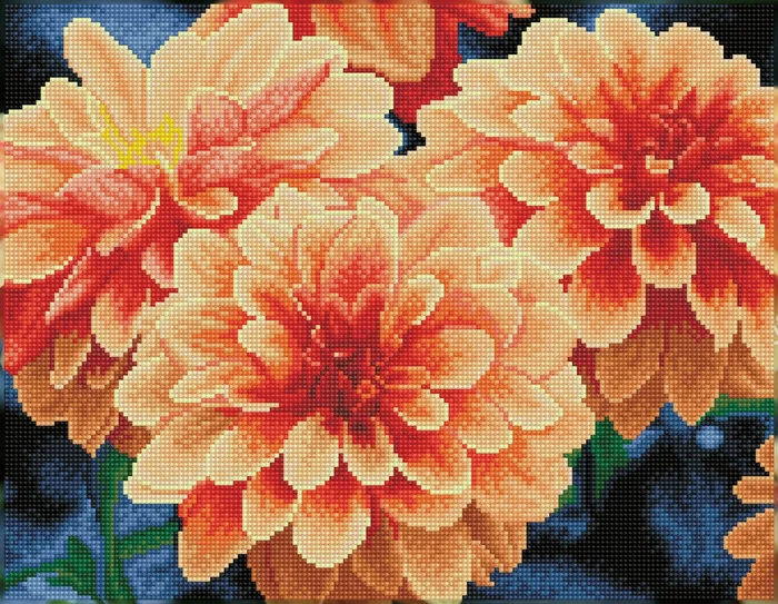 Diamond Dotz Diamond Dotz – Peach Dahlias
