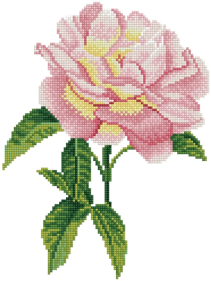 Diamond Dotz Diamond Dotz – Pink Rose With Frame