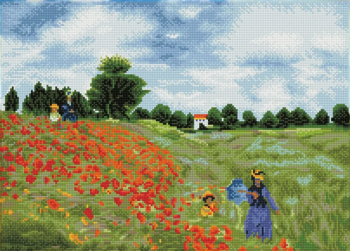 Diamond Dotz Diamond Dotz – Poppy Fields (AprÃ¨s Monet)