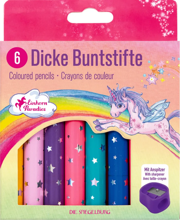 Dicke Buntstifte – Einhorn-Paradies