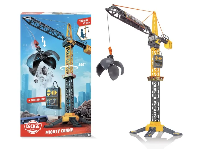 Dickie Toys – Mighty Crane kabelgebundenen Fernsteuerung, 110 cm