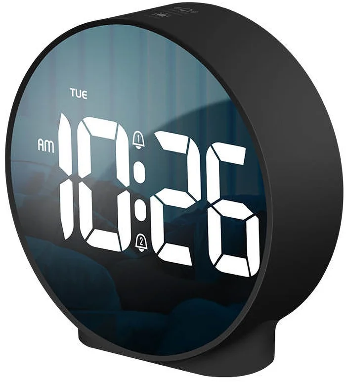 Digitale Wecker – Zwei Wecker – Dimmbar – USB- und AAA-Batterie – Für Kinder und Erwachsene – Uhr für Zuhause und im Urlaub – Wecker und Kinderuhr – WeckerDigitale Wecker – Zwei Wecker – Dimmbar