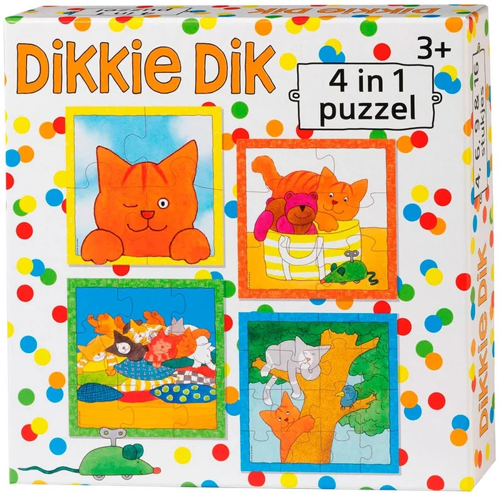 Dikkie Dik Puzzel, 4in1