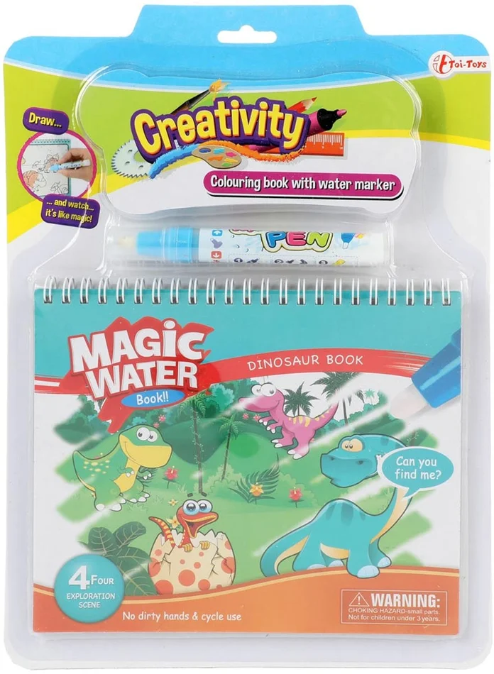 Dino-Buch zum Malen mit Wasser 46845B