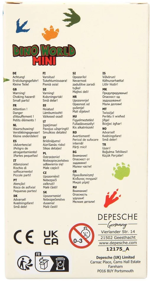 Dino World mini dino tricolor waskrijt