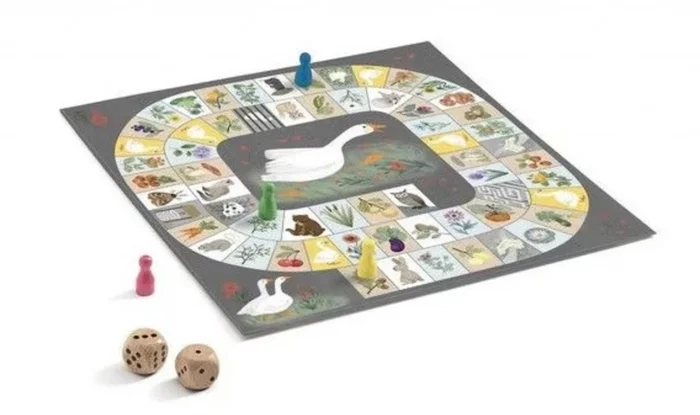 Djeco 35232 Juegos clásicos La Oca Geschicklichkeitsspiele, bunt